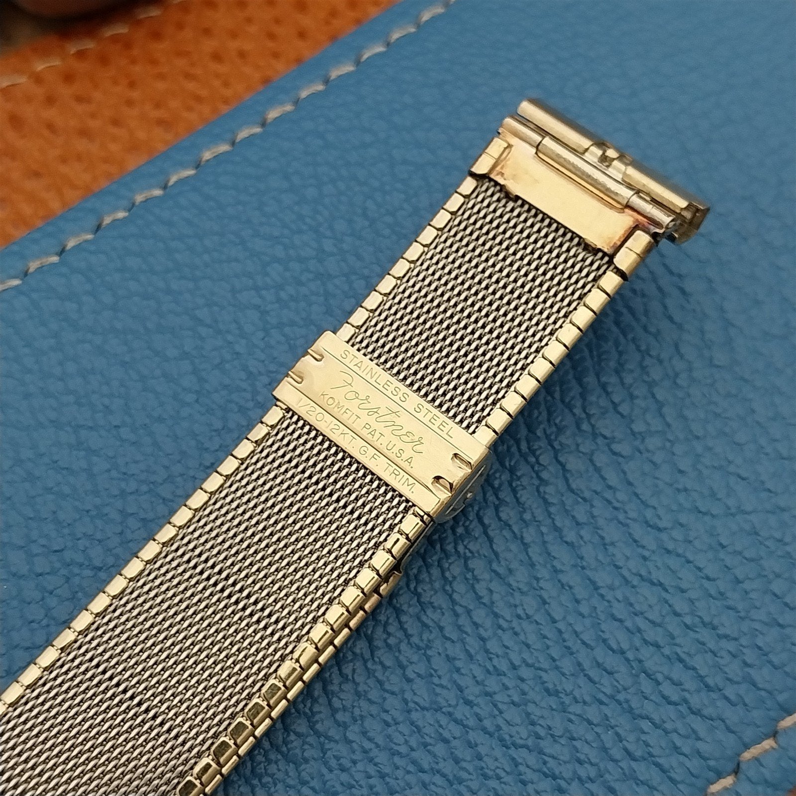 19mm 18mm 16mm Forstner Komfit Florentine Gold-Filled Unused Vintage Watch Band