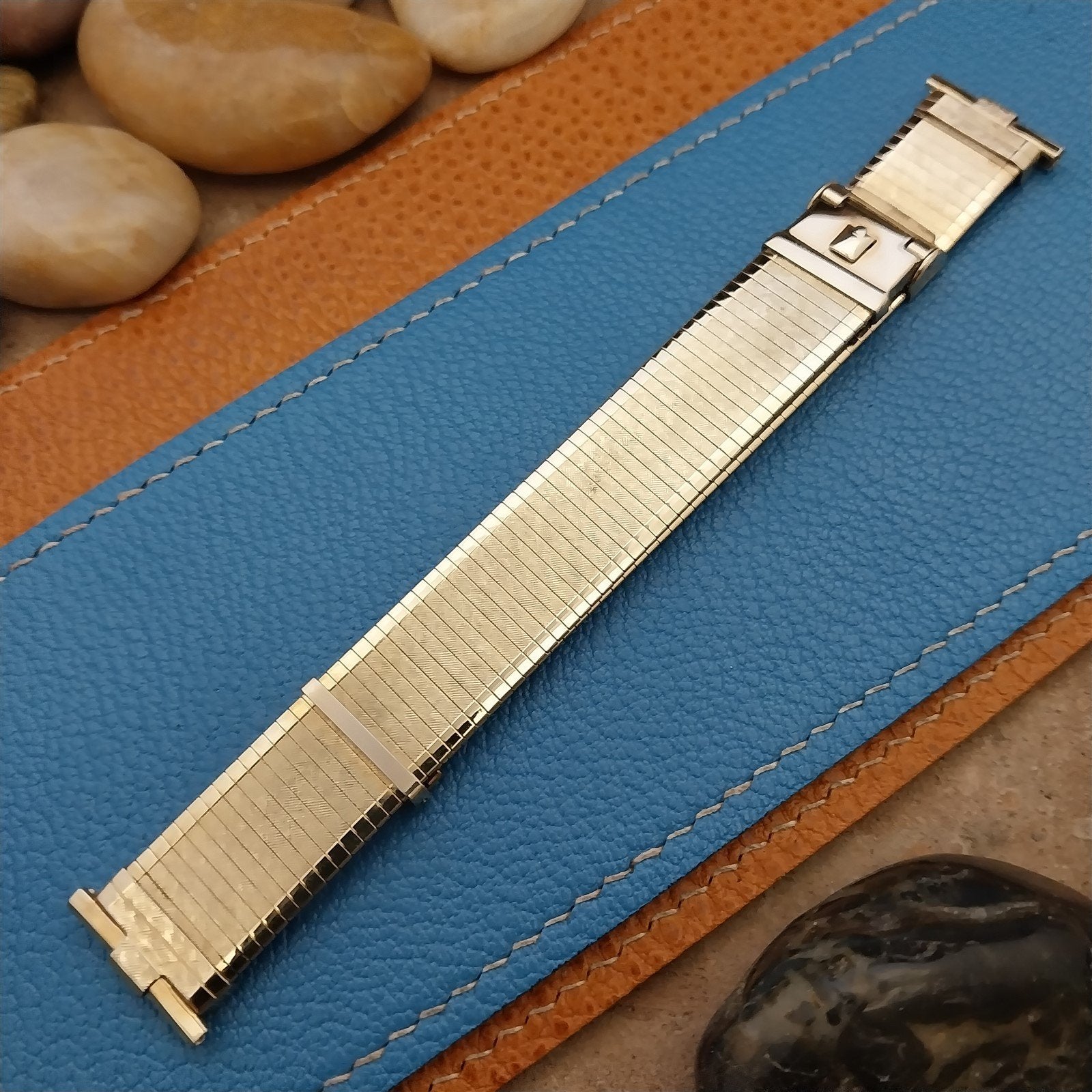 1960s JB Champion 10k gf Florentine Sliding-Clasp Unused Vintage Watch Band