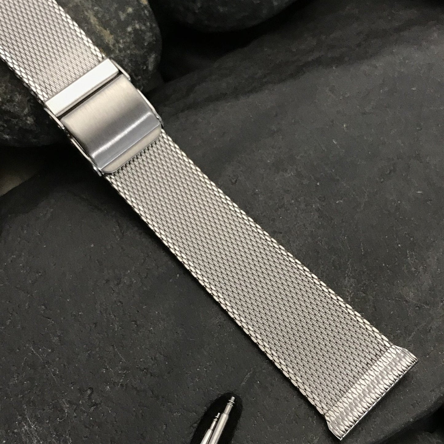 19mm Stainless Steel Mesh nos 1960s Kestenmade Unused Vintage Watch Band