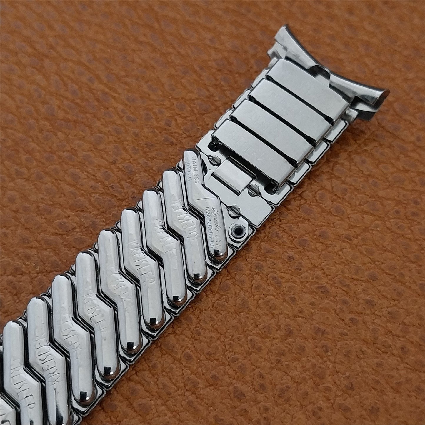 19mm 18mm 16mm Kreisler Tuscan Stainless Steel nos 1960s Unused Watch Band