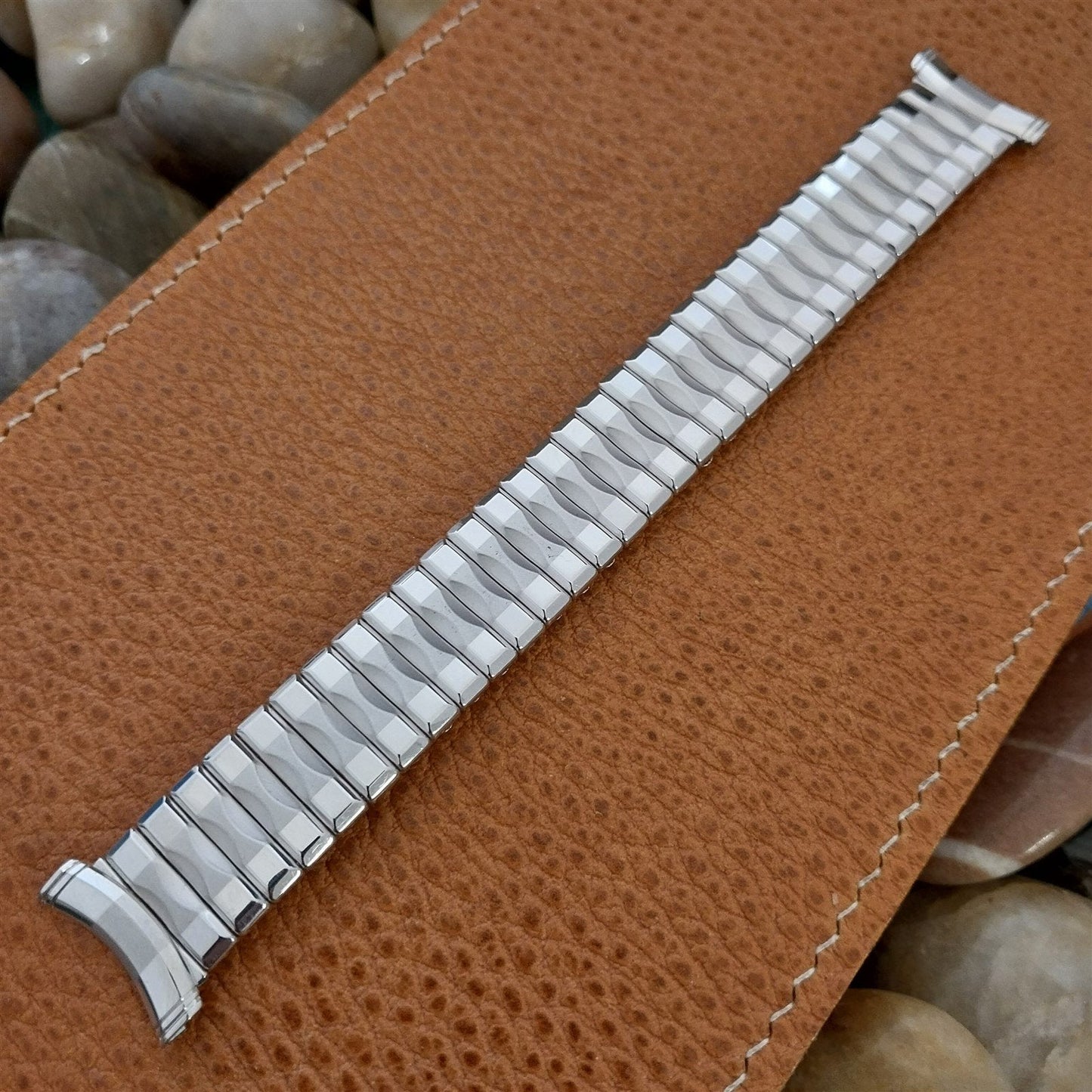 19mm 18mm 16mm Kreisler 10k White Gold Filled Unused 1950s Vintage Watch Band