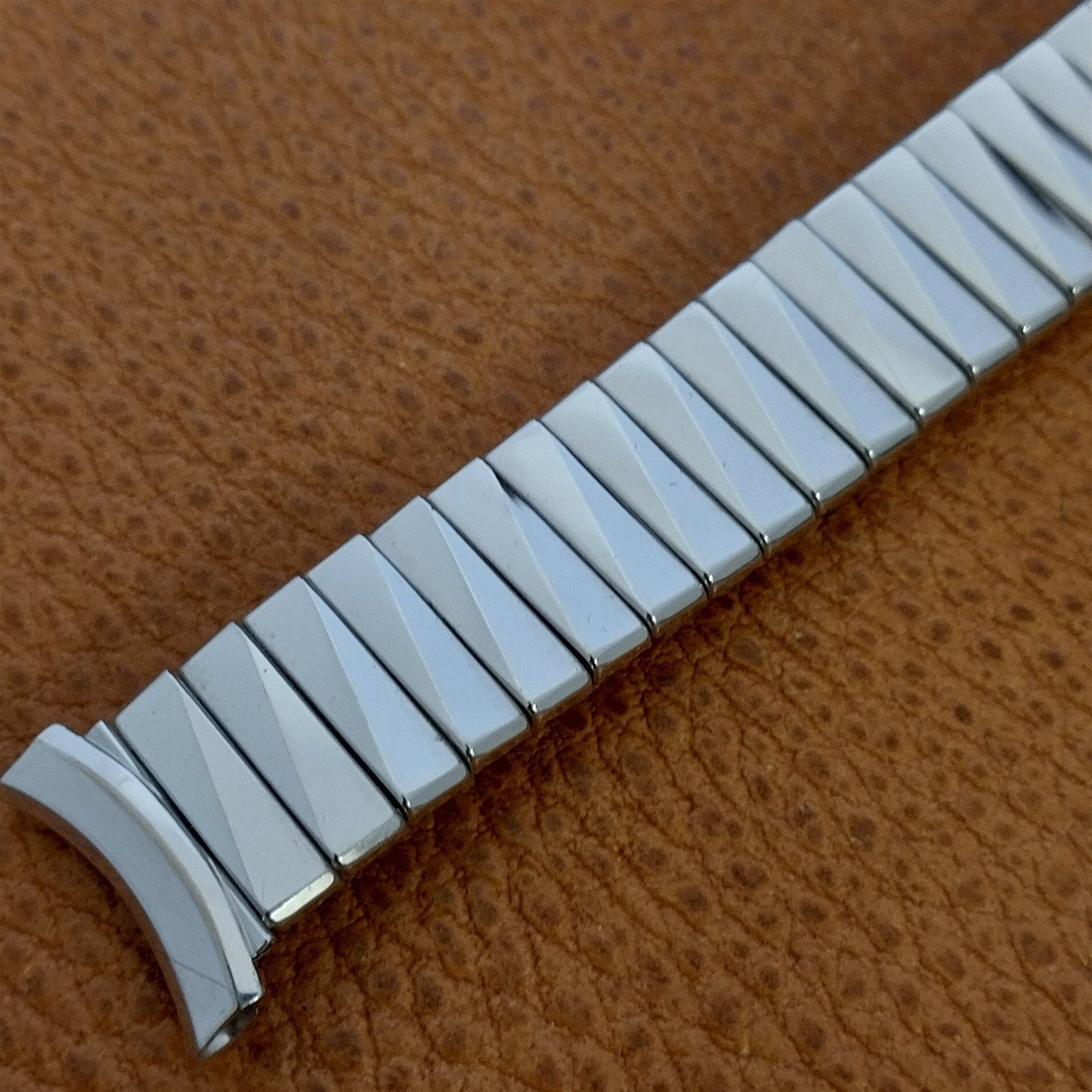 19mm 18mm Kreisler 10k White Gold Filled nos Unused 1950s Vintage Watch Band
