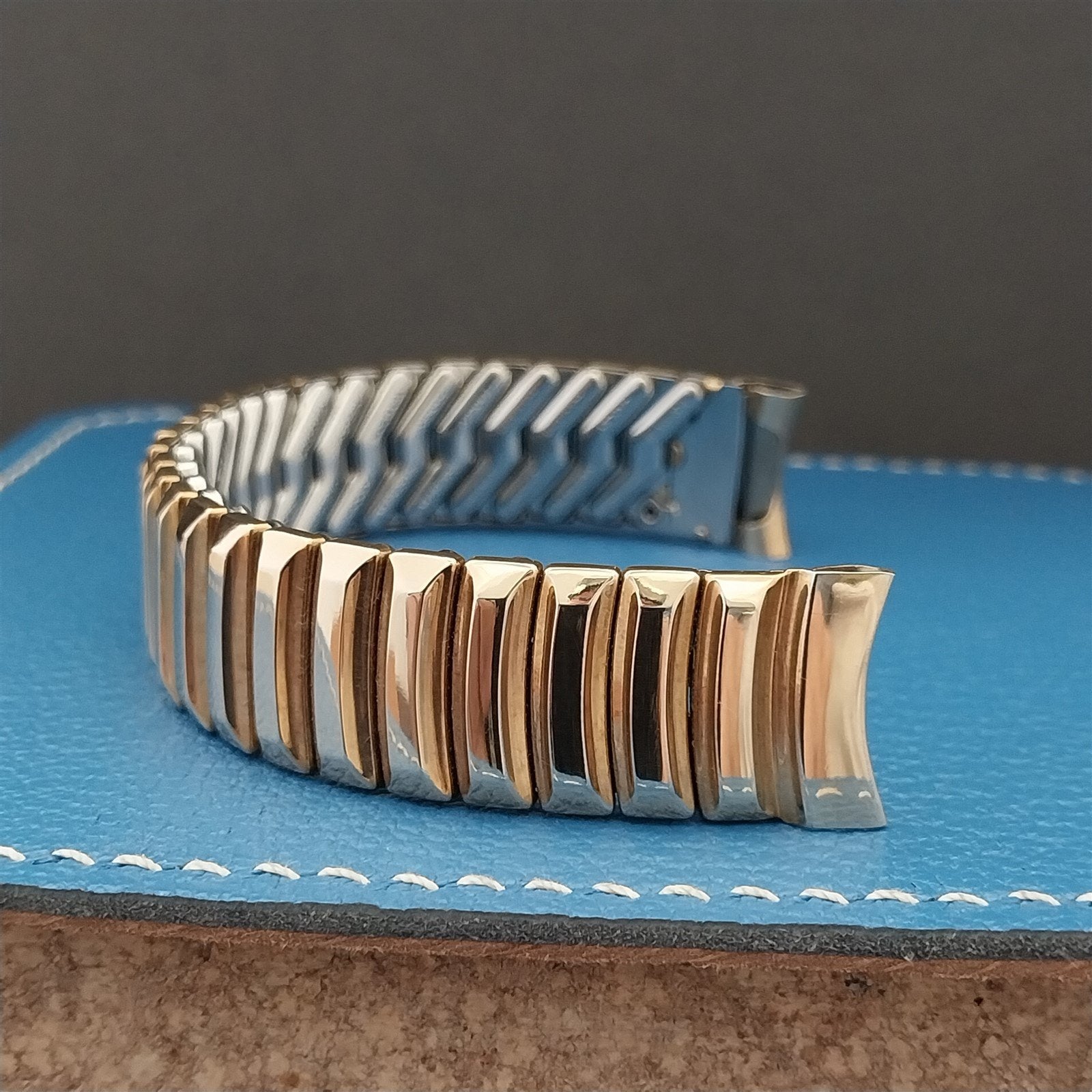 5/8" 12k Gold-Filled Hadley Elgin USA Expansion Unused 1950s Vintage Watch Band