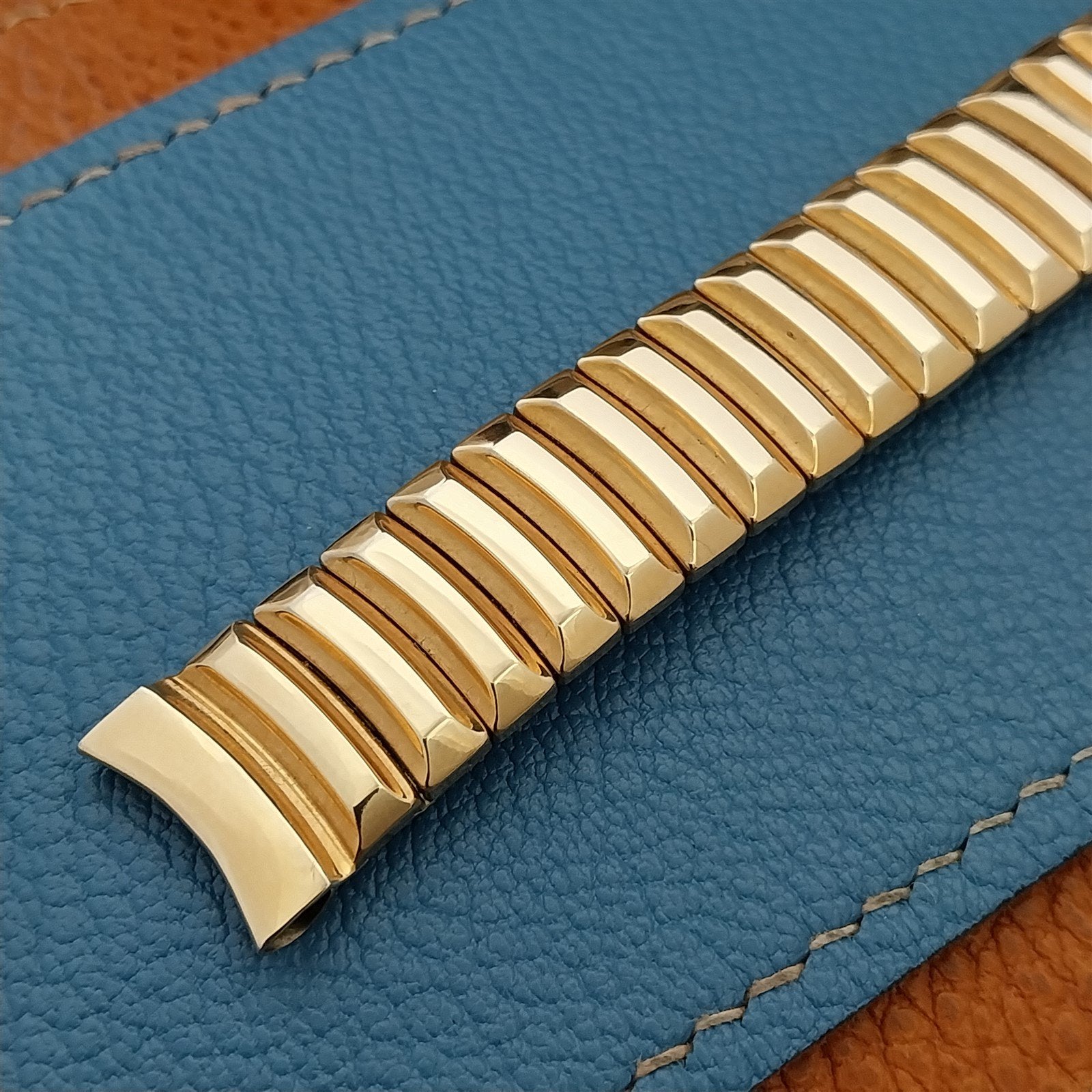 5/8" 12k Gold-Filled Hadley Elgin USA Expansion Unused 1950s Vintage Watch Band