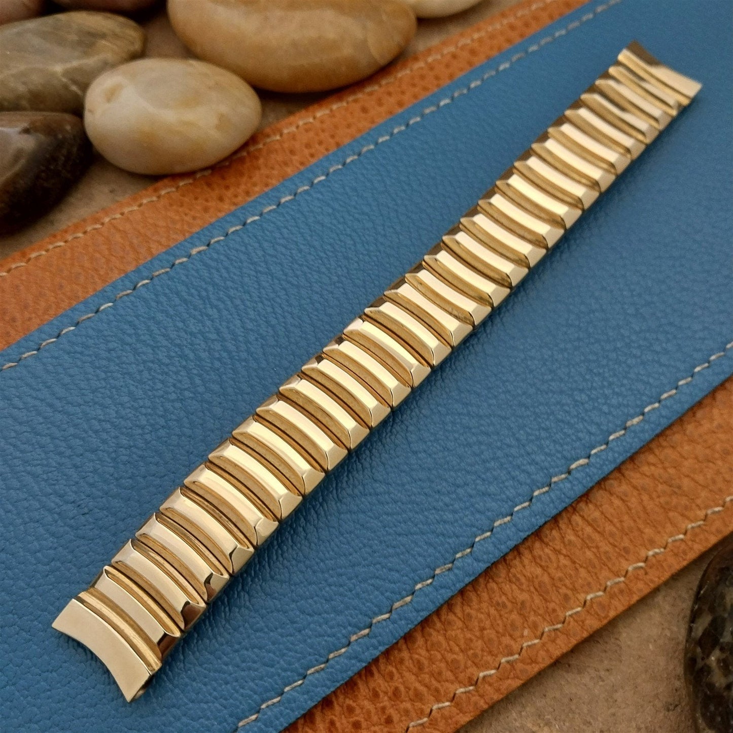 5/8" 12k Gold-Filled Hadley Elgin USA Expansion Unused 1950s Vintage Watch Band
