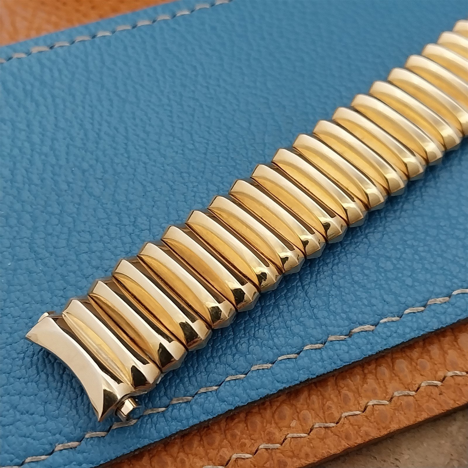 12k Gold-Filled Hadley USA Expansion nos 16mm-19mm 1950s Vintage Watch Band