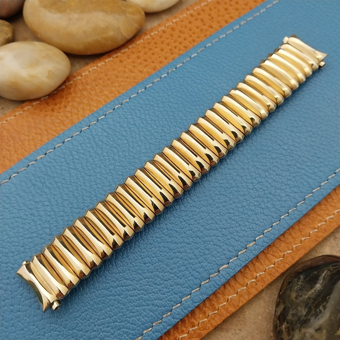 12k Gold-Filled Hadley USA Expansion nos 16mm-19mm 1950s Vintage Watch Band