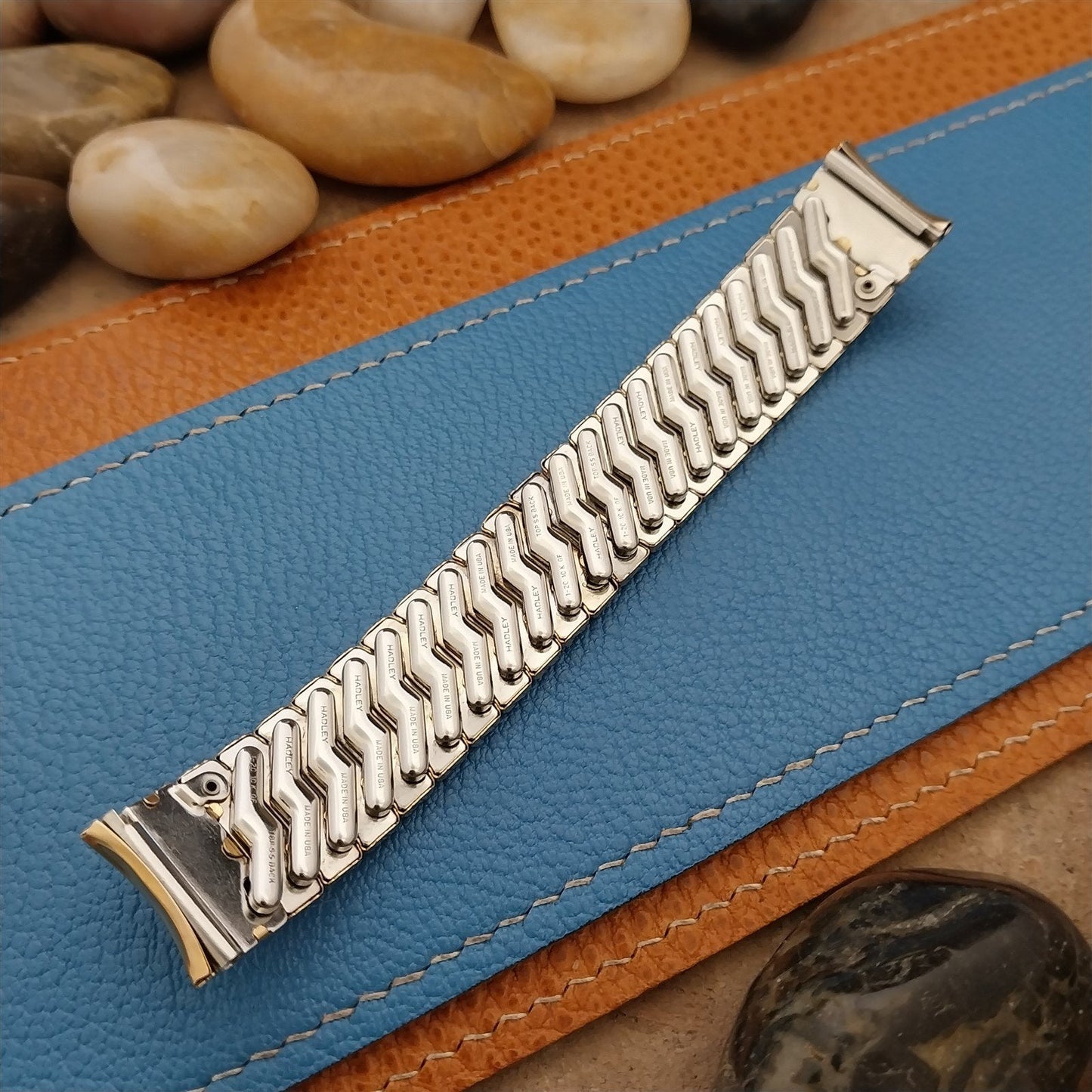 17.2mm 10k Gold-Filled Hadley Short Expansion Unused 1950s Vintage Watch Band