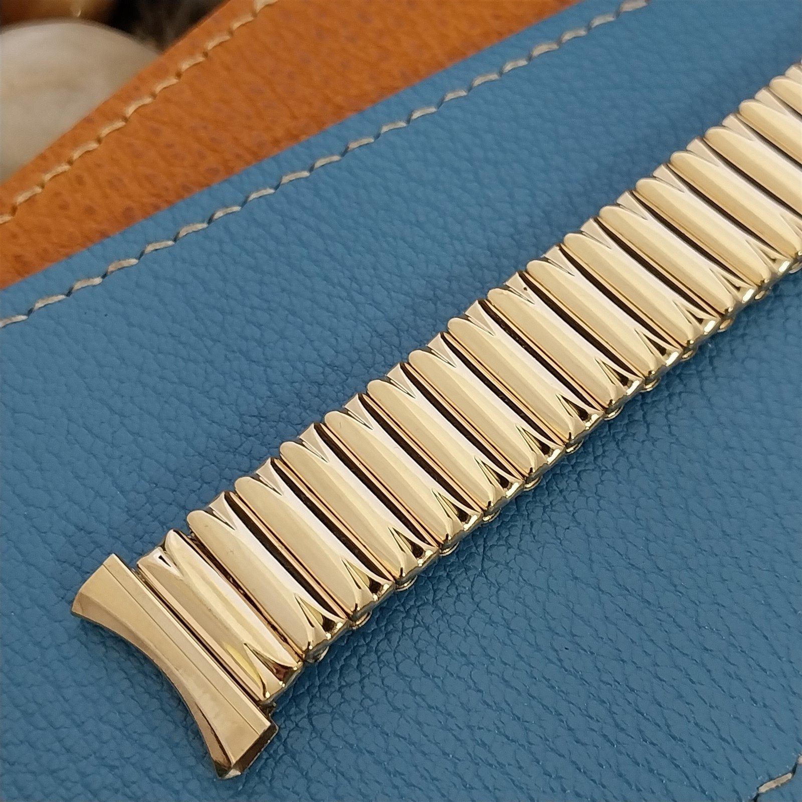 19mm 18mm 12k Yellow Gold-Filled JB Champion Unused 1950s Vintage Watch Band