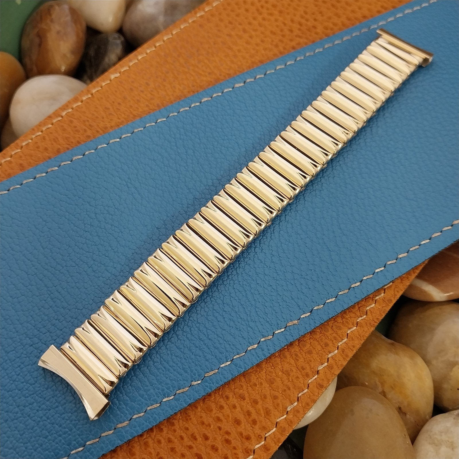 19mm 18mm 12k Yellow Gold-Filled JB Champion Unused 1950s Vintage Watch Band