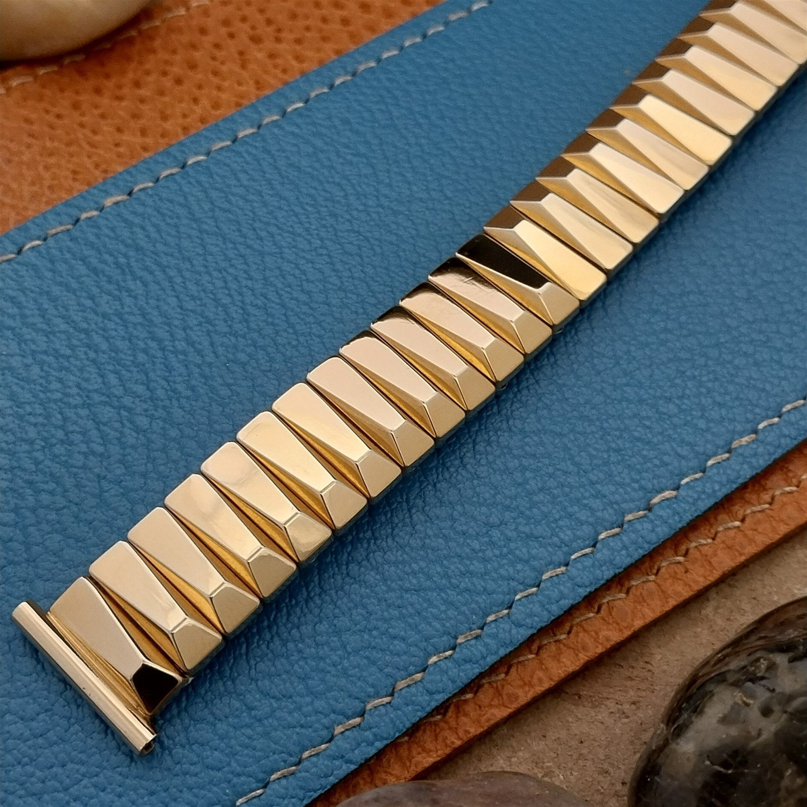 3/4" 12k Gold-Filled Hadley Elgin Expansion nos 1950s Vintage Watch Band