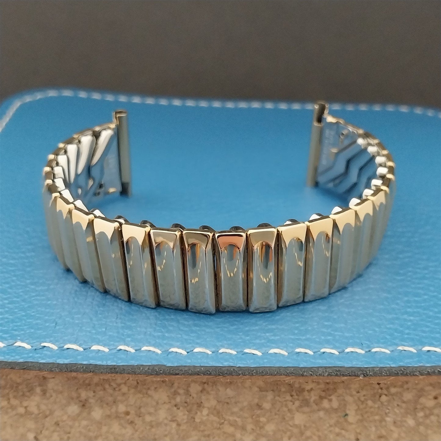 Vintage 16mm 17mm 18mm Gold-Filled Hadley Expansion nos Classic 1950s Watch Band