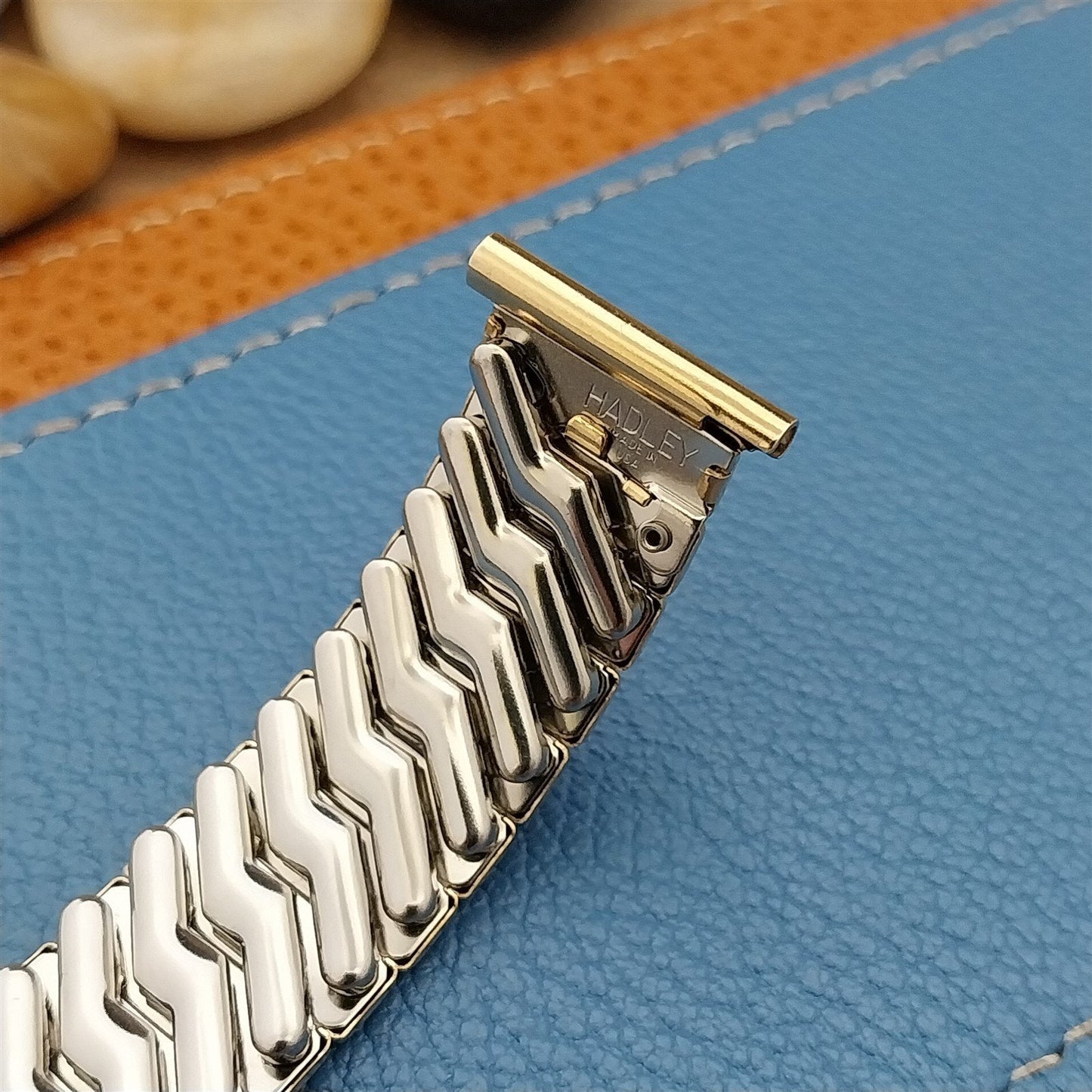 Vintage 16mm 17mm 18mm Gold-Filled Hadley Expansion nos Classic 1950s Watch Band