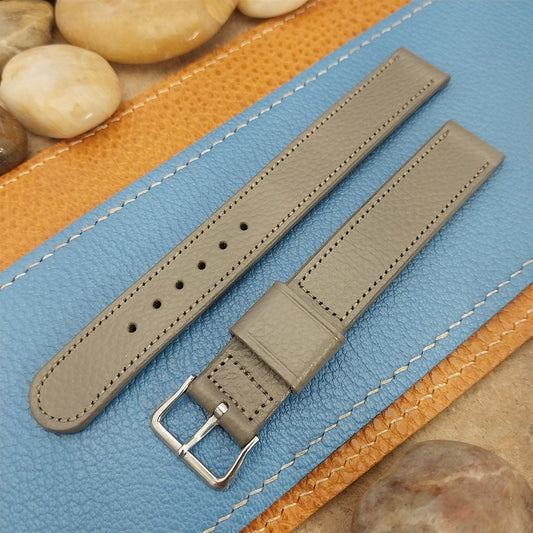 Long 5/8" Gray Scotch Grain & Elgin Buckle JB Champion Unused Vintage Watch Band