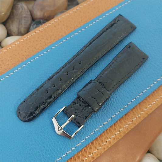 3/4" JB Champion Tapered Alligator Unused Classic 1960s Vintage Watch Band