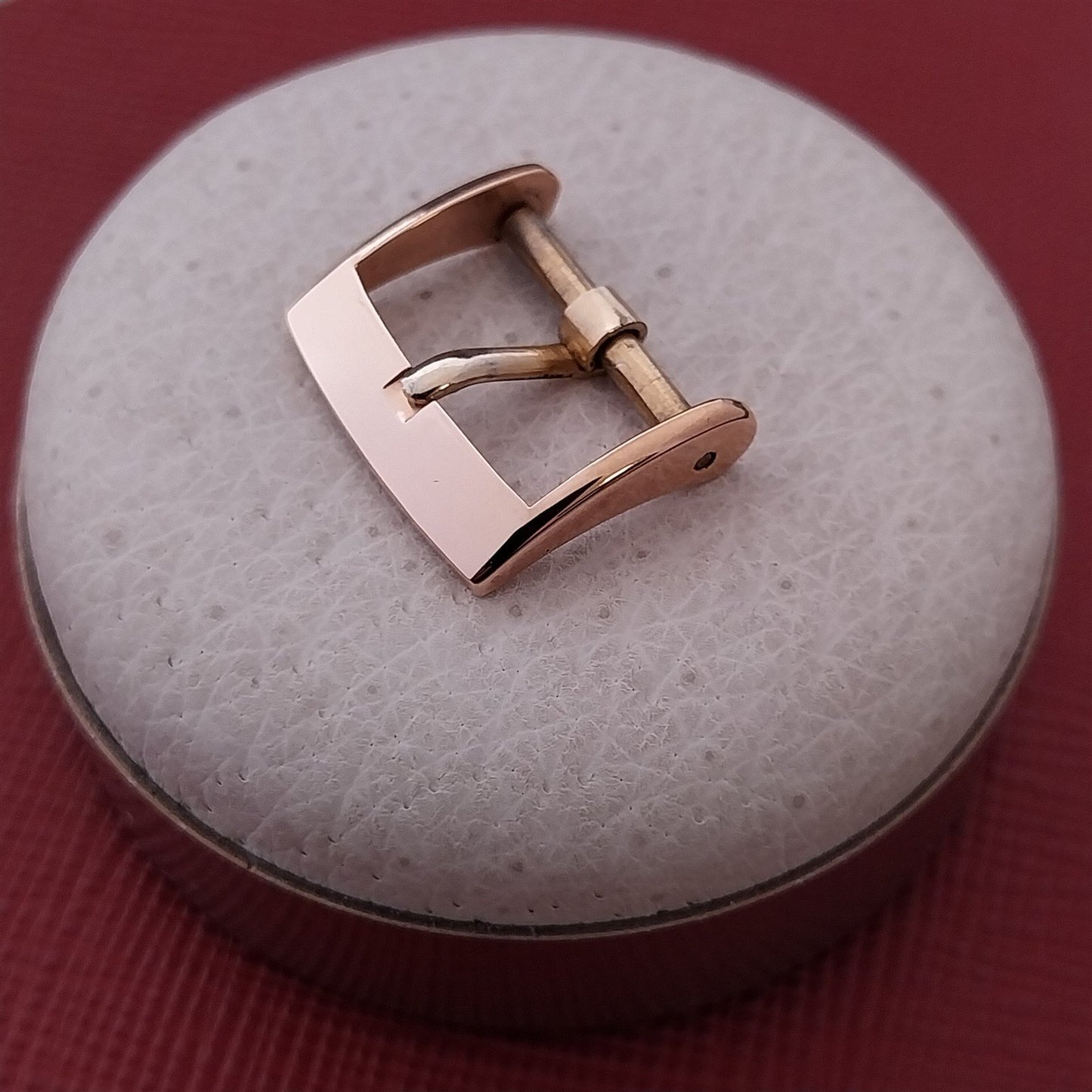 Swiss 15mm Rose Gold Plaque Classic nos Unused Vintage Watch Strap Buckle