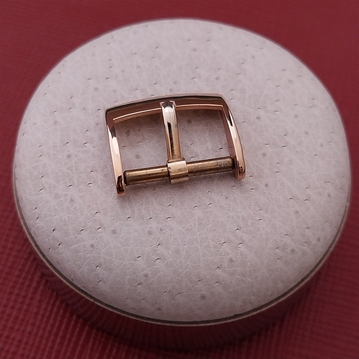 Swiss 15mm Rose Gold Plaque Classic nos Unused Vintage Watch Strap Buckle