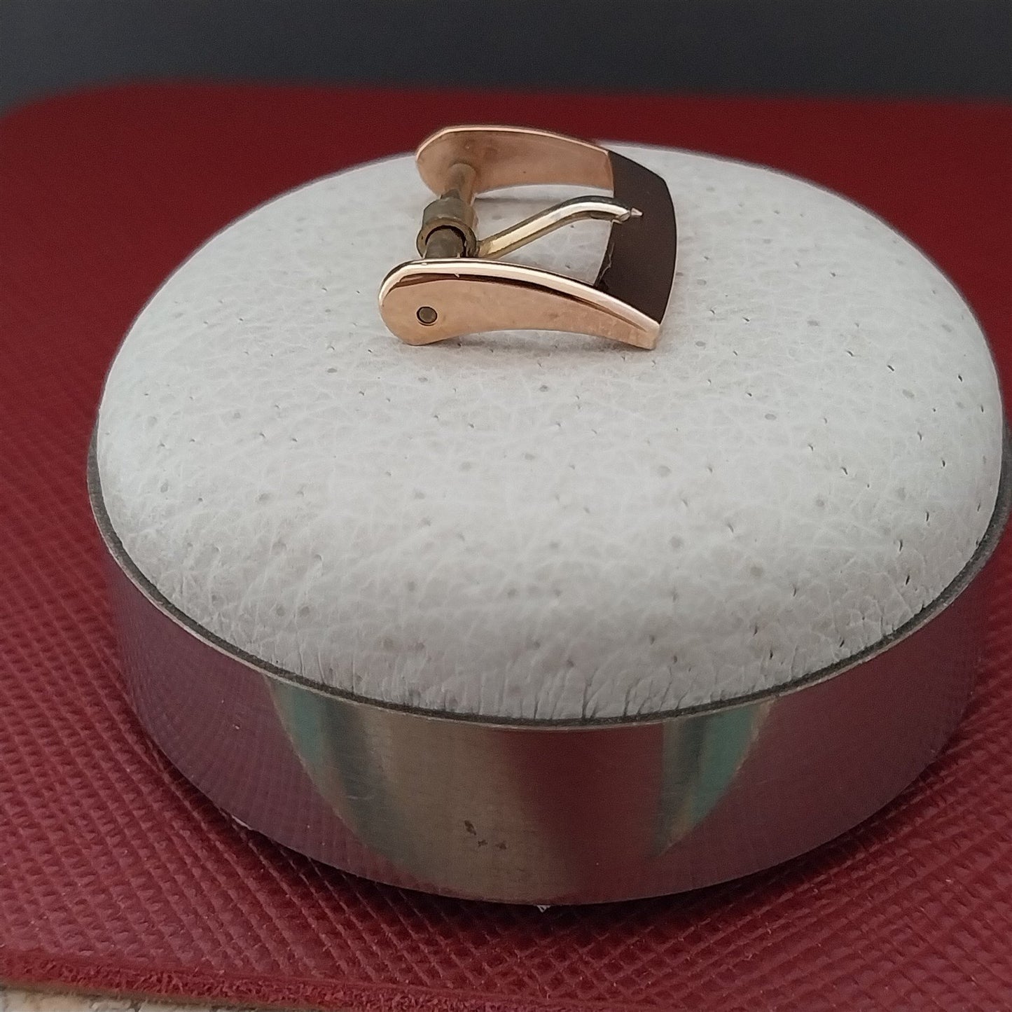 Swiss 15mm Rose Gold Plaque Classic nos Unused Vintage Watch Strap Buckle