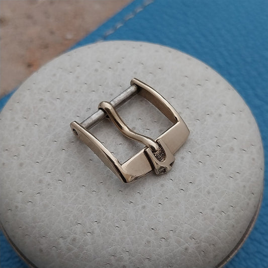 Bulova Accutron 13mm Yellow Gold-Filled Tuning Fork Vintage Watch Strap Buckle