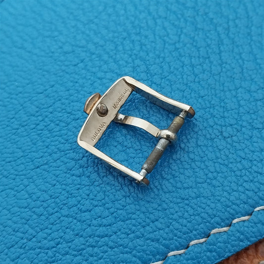 Bulova Accutron 13mm Yellow Gold-Filled Tuning Fork Vintage Watch Band Buckle
