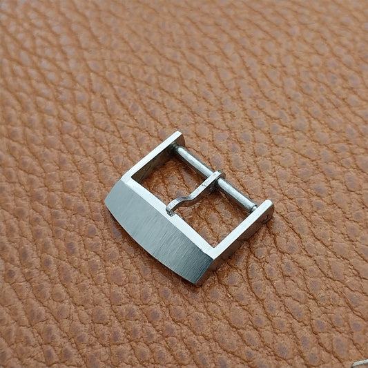 1970s High-Quality Silver-Tone 17.5mm Unused Vintage Watch Band Buckle