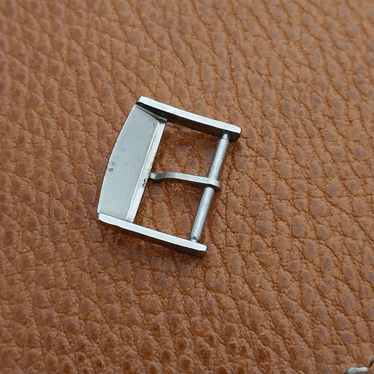 1970s High-Quality Silver-Tone 17.5mm Unused Vintage Watch Band Buckle