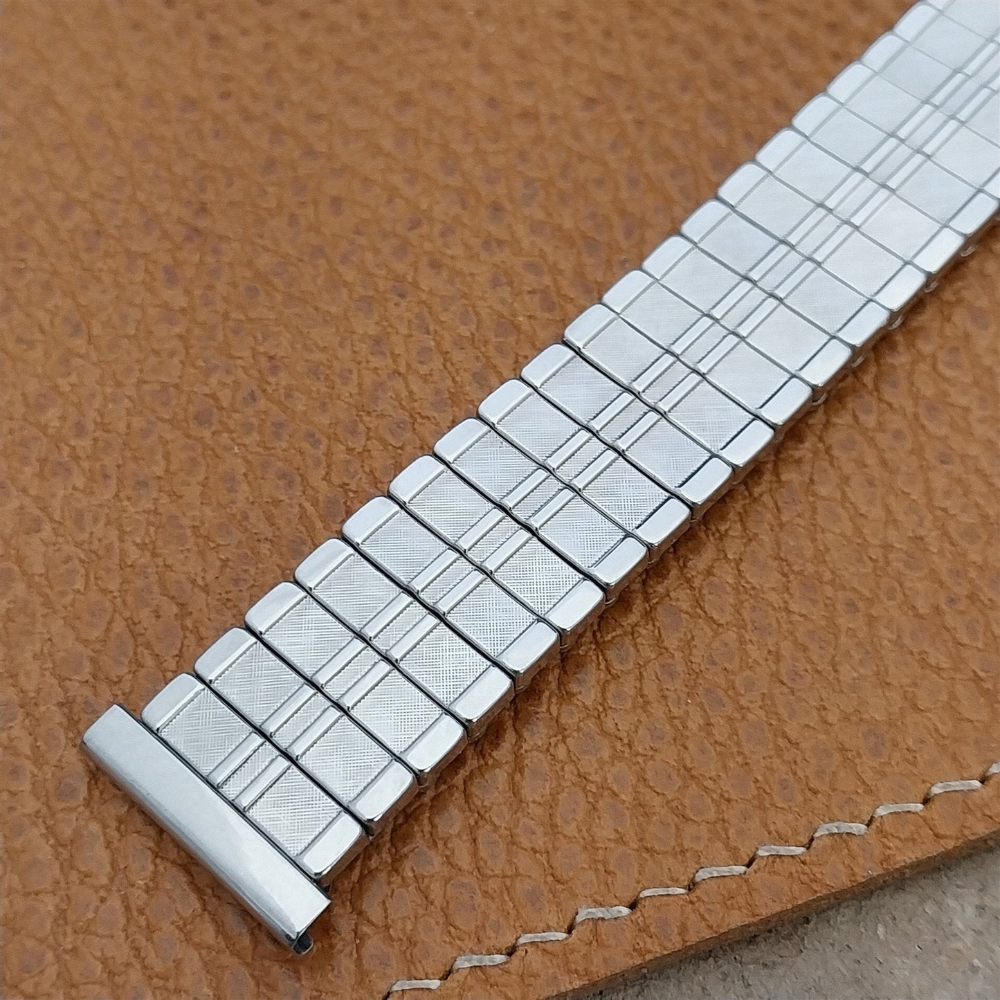 19mm 18mm 17mm 16mm Baldwin Stainless Steel Stretch NOS 1960s Unused Watch Band