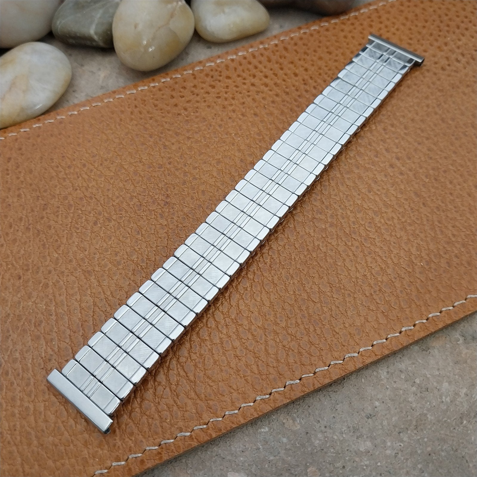 19mm 18mm 17mm 16mm Baldwin Stainless Steel Stretch NOS 1960s Unused Watch Band