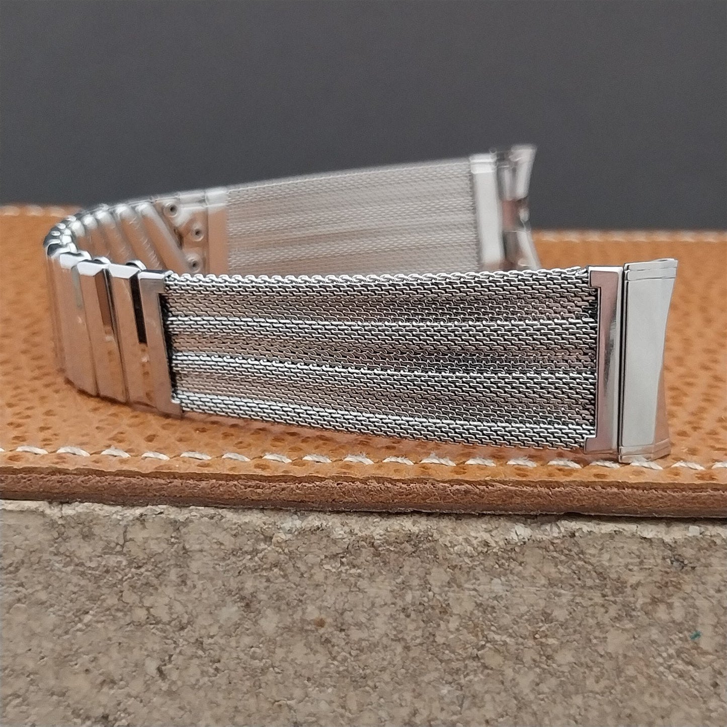 Vintage 19mm 18mm 17mm Kestenmade Stainless Steel Mesh Unused 1960s Watch Band