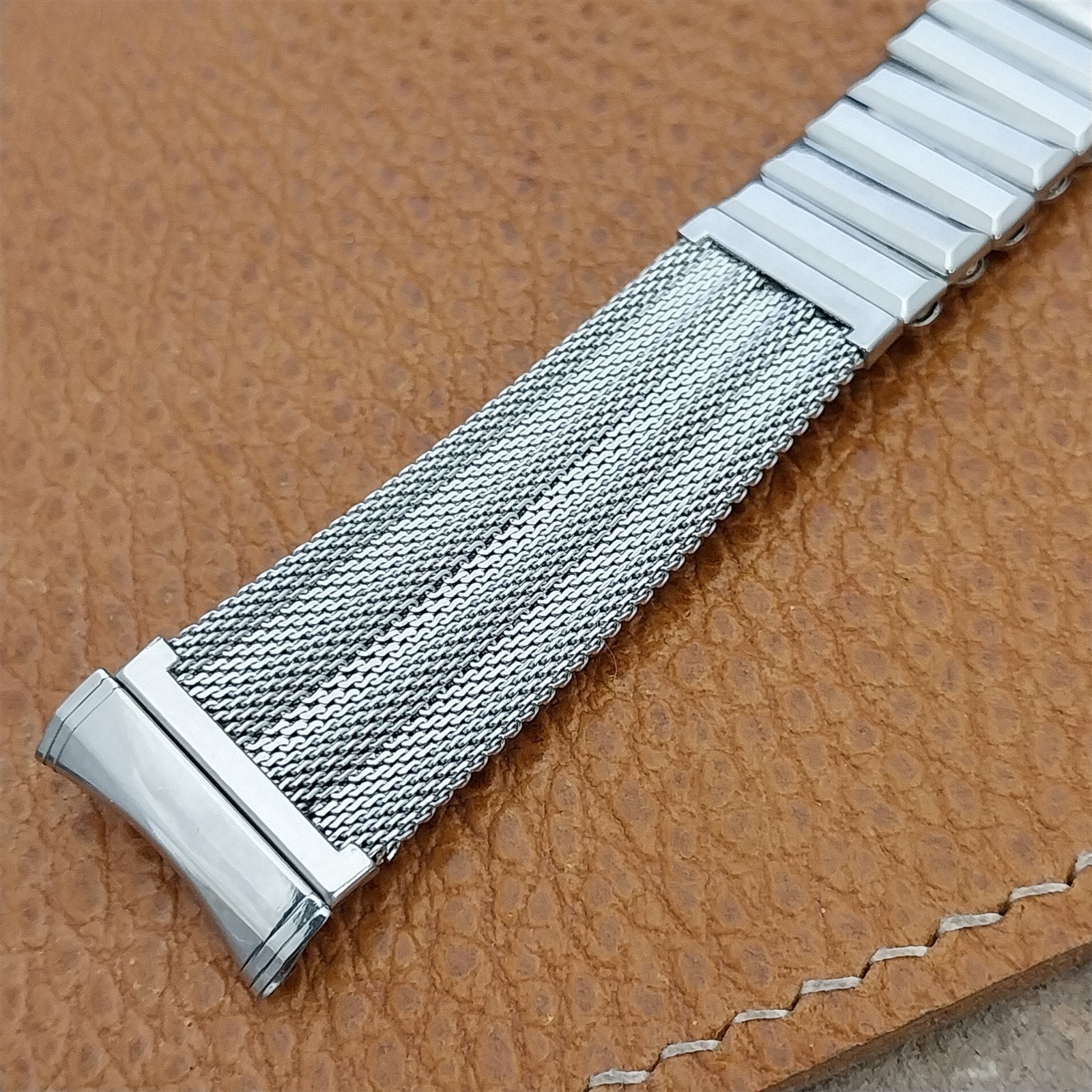 Vintage 19mm 18mm 17mm Kestenmade Stainless Steel Mesh Unused 1960s Watch Band