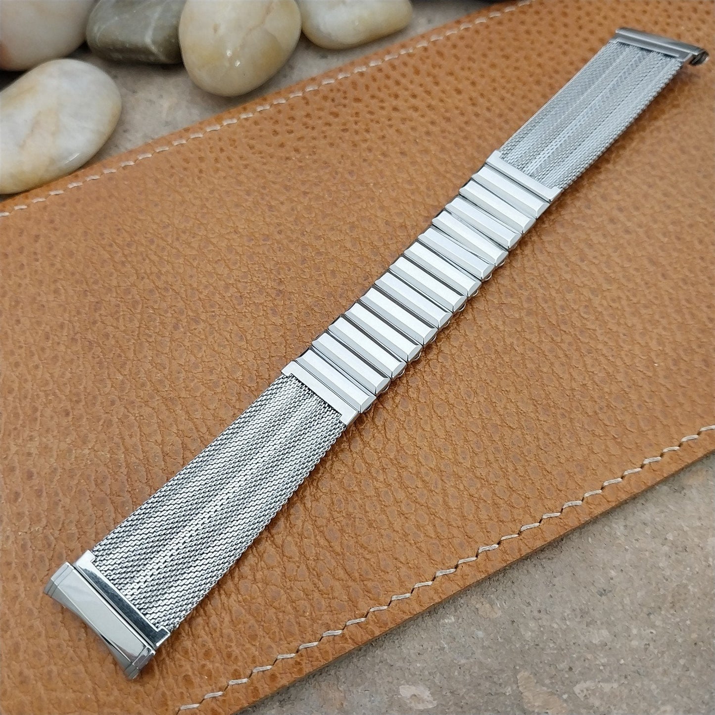Vintage 19mm 18mm 17mm Kestenmade Stainless Steel Mesh Unused 1960s Watch Band