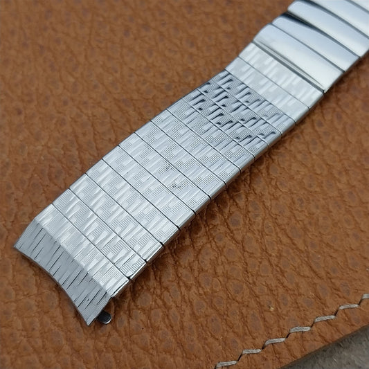 Vintage 17.2mm Stainless Steel Curve End Kreisler Stelux 1960s Unused Watch Band