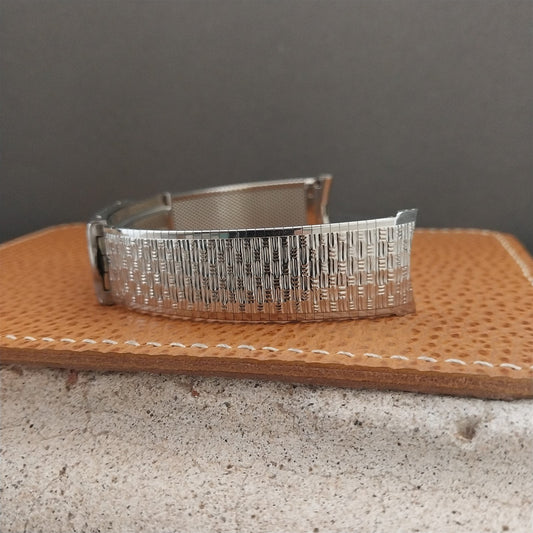 18mm 19mm Stainless Steel Kreisler USA nos Classic 1960s Vintage Watch Band