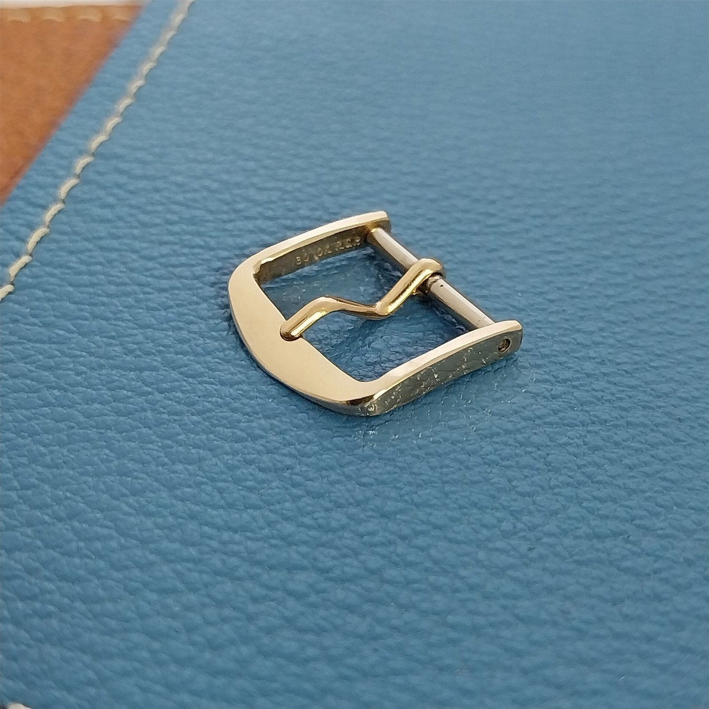 Unused Seiko Logo 15mm 10k Yellow Gold rgp nos Vintage Watch Band Buckle