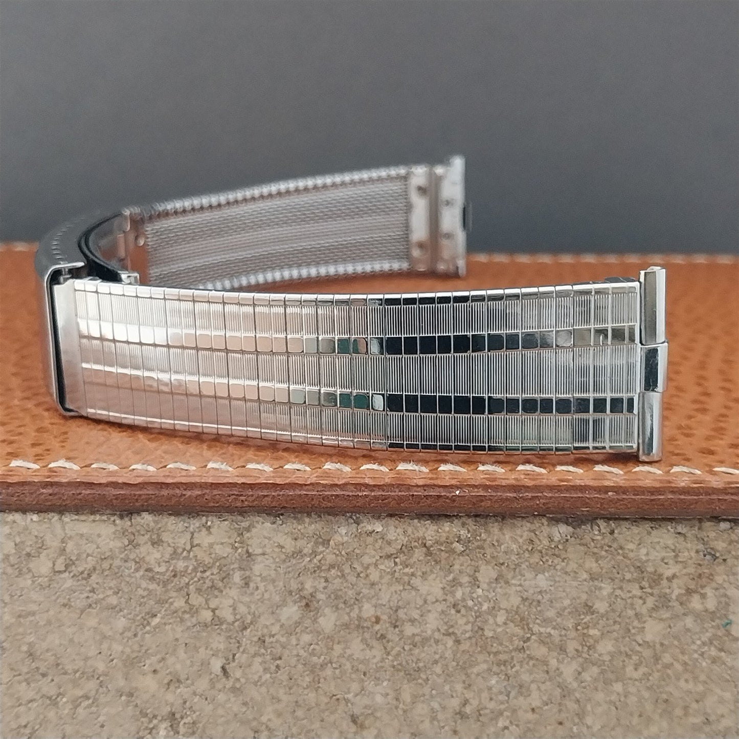 19mm 18mm JB Champion USA Stainless Steel nos Unused 1960s Vintage Watch Band