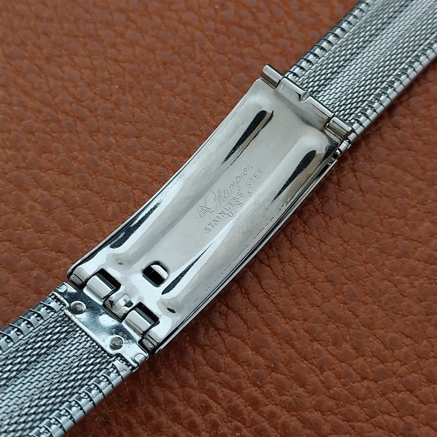 19mm 18mm JB Champion USA Stainless Steel nos Unused 1960s Vintage Watch Band