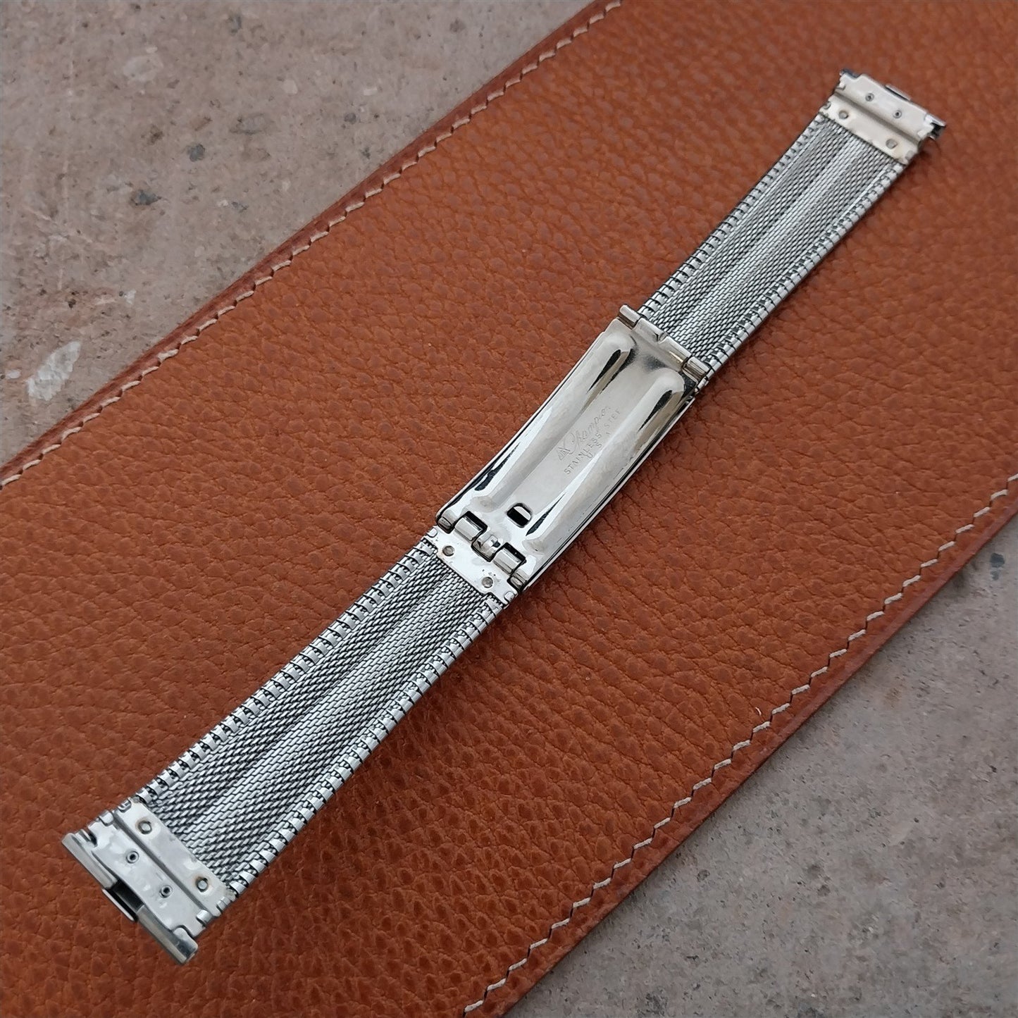 19mm 18mm JB Champion USA Stainless Steel nos Unused 1960s Vintage Watch Band
