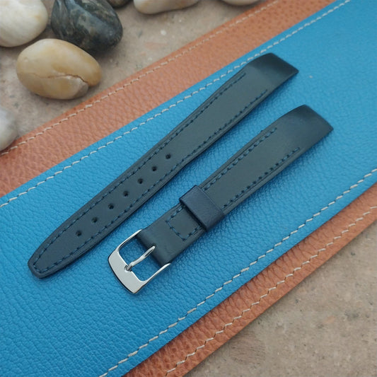 16mm Blue Hirsch Open End Wire-Lug nos Unused Vintage Watch Band