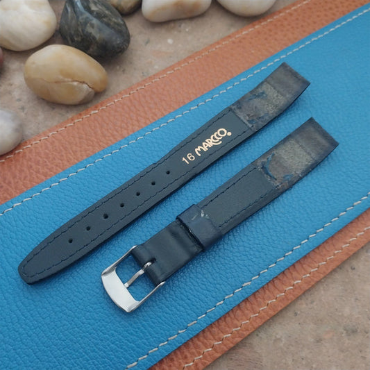 16mm Blue Hirsch Open End Wire-Lug nos Unused Vintage Watch Band