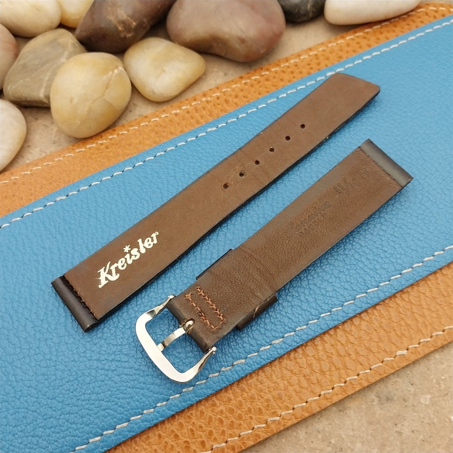 11/16" Kreisler Saddle Leather nos 1960s Unused Classic Vintage Watch Band