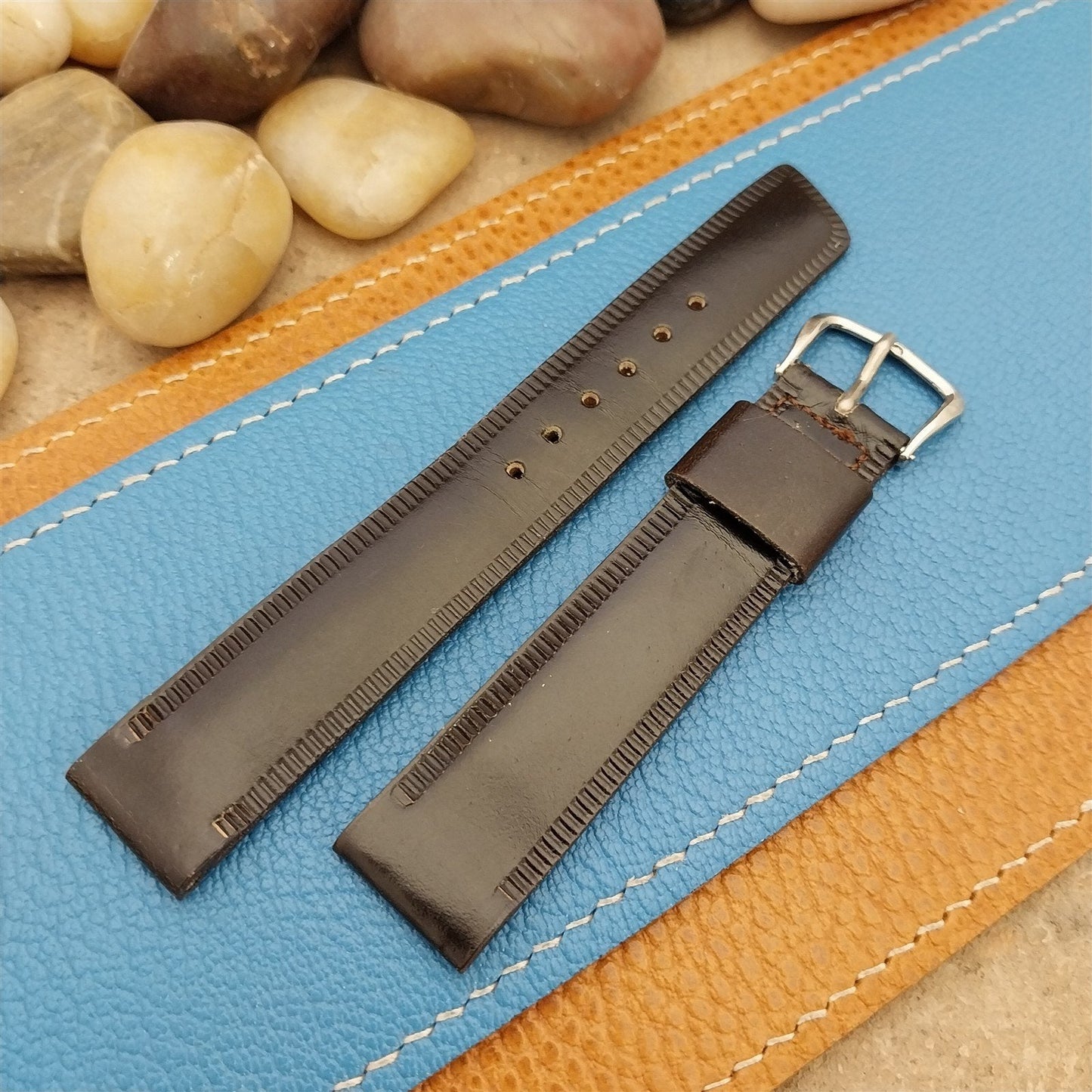 11/16" Kreisler Saddle Leather nos 1960s Unused Classic Vintage Watch Band