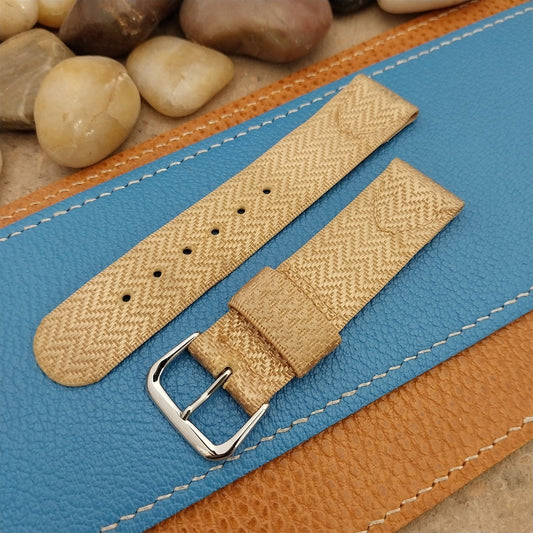 19mm Short 1940s Rayon Polyester 2-piece Tropical Unused nos Vintage Watch Band