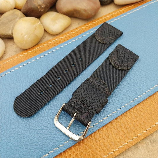 19mm Short 1940s Rayon Polyester 2-piece Tropical Unused nos Vintage Watch Band