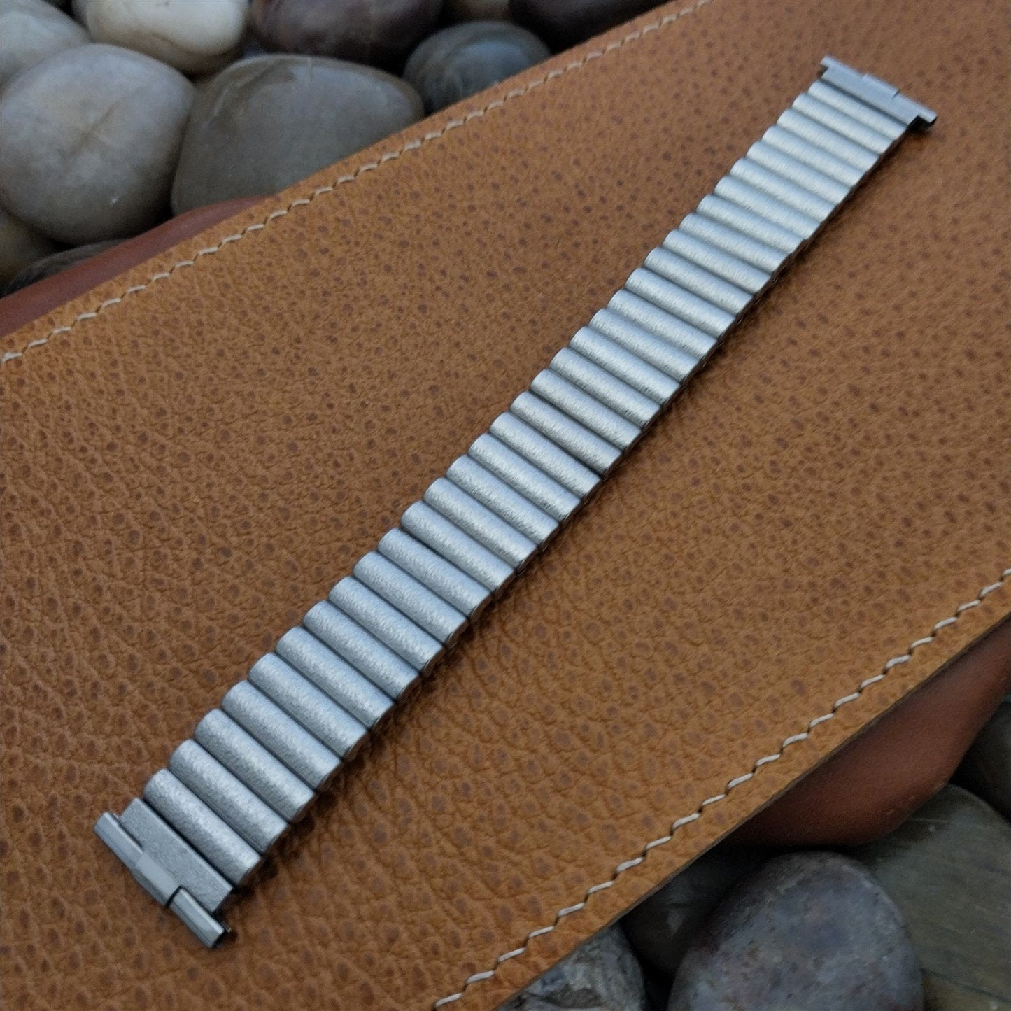 18mm 19mm Bowles Baldwin Stainless Steel Expansion nos 1960s Vintage Watch Band