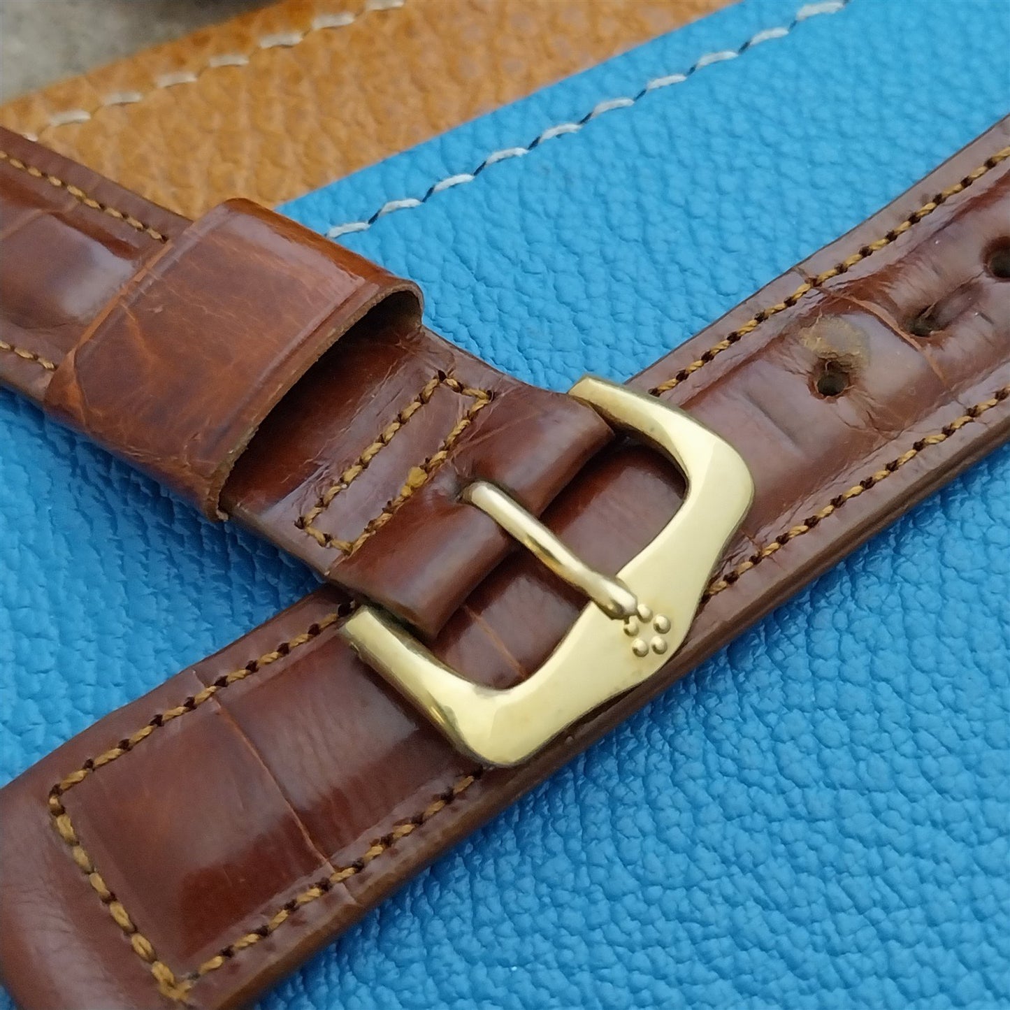 17mm Eterna Centenaire 1950s Vintage Unused Classic Watch Strap & Logo Buckle
