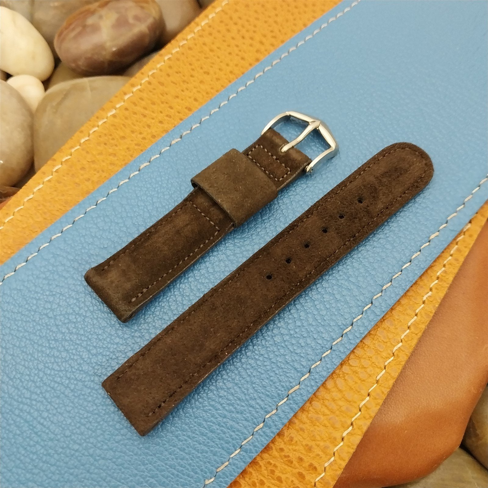 5/8" Wolverine USA Short Brushed Pigskin 1960s Unused Classic Vintage Watch Band