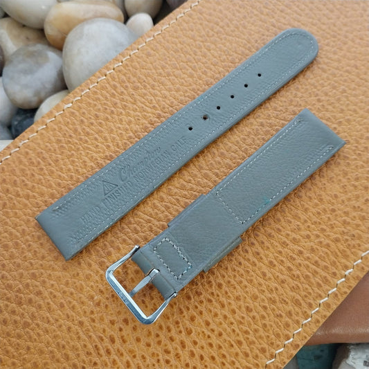 Elgin Buckle & 11/16 Champion Gray Norwegian Calf Leather nos Vintage Watch Band