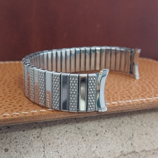 19mm 18mm 1960s Kreisler Stainless Steel DuraFlex Unused nos Vintage Watch Band