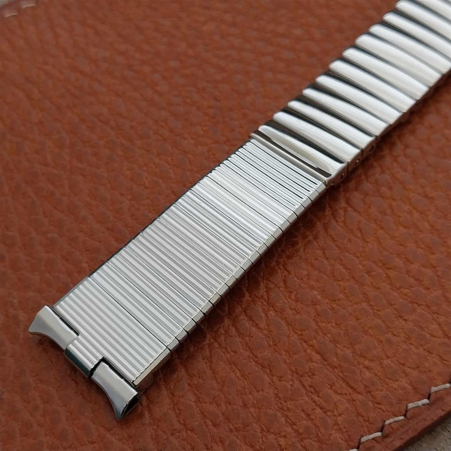 18mm 19mm Stainless Steel JB Champion USA Mid-Century nos Vintage Watch Band