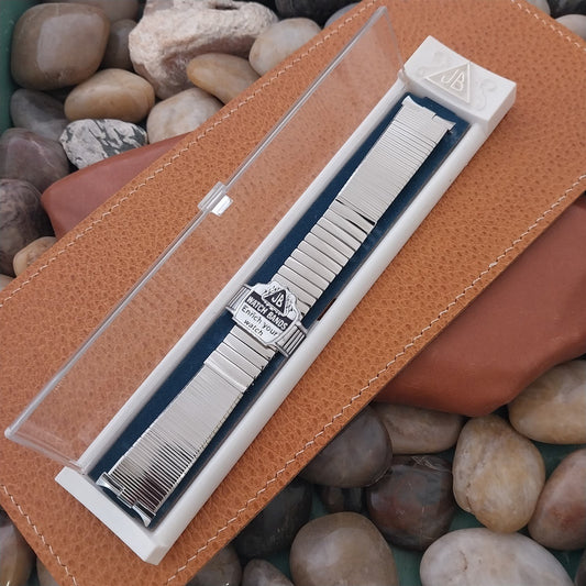 18mm 19mm Stainless Steel JB Champion USA Mid-Century nos Vintage Watch Band